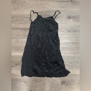 Black slip dress